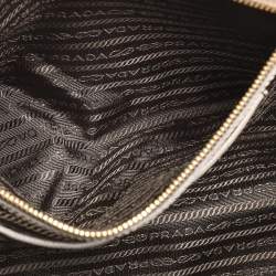 Prada Taupe Saffiano Lux Leather Large Galleria Double Zip Tote