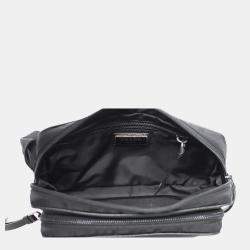 Pre Owned Prada Black Nylon Logo Belt Bag