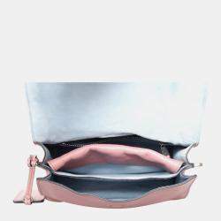 Pre Owned Prada Pink Leather Glace Calf Etiquette Crossbody Bag