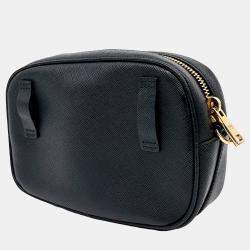 Prada Black Leather Saffiano Belt Bag
