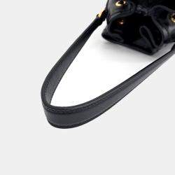 Prada Black Leather bucket tote and crossbody bag