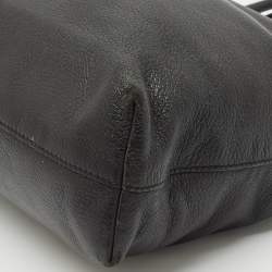 مملوكة مسبقًا Prada Black Vitello Daino Leather Shopper Tote