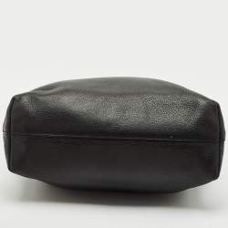 مملوكة مسبقًا Prada Black Vitello Daino Leather Shopper Tote