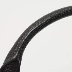 مملوكة مسبقًا Prada Black Vitello Daino Leather Shopper Tote