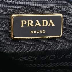 Prada Navy Blue Saffiano Lux Leather Medium Galleria Double Zip Tote