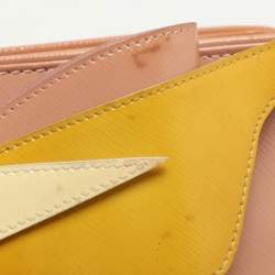 Prada Tricolor Patent Saffiano Leather Bow Shoulder Bag