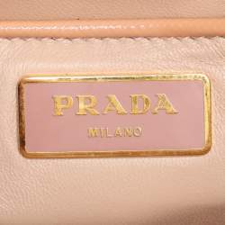 Prada Tricolor Patent Saffiano Leather Bow Shoulder Bag
