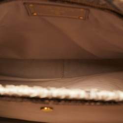 Prada Beige Python Frame Tote