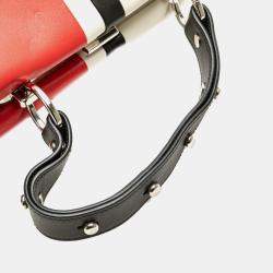 Prada Red Leather Baiadera Frame Bag
