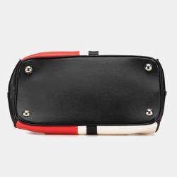 Prada Red Leather Baiadera Frame Bag