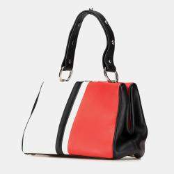 Prada Red Leather Baiadera Frame Bag