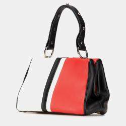 Prada Red Leather Baiadera Frame Bag