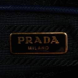 Pre Owned Prada Navy Blue Saffiano Lux Leather Mini Camera Crossbody Bag