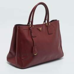 Prada Red Saffiano Leather Large Gardener's Tote