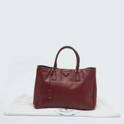 Prada Red Saffiano Leather Large Gardener's Tote
