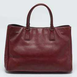Prada Red Saffiano Leather Large Gardener's Tote
