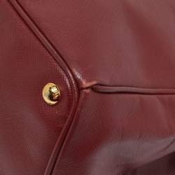 Prada Red Saffiano Leather Large Gardener's Tote