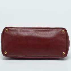 Prada Red Saffiano Leather Large Gardener's Tote