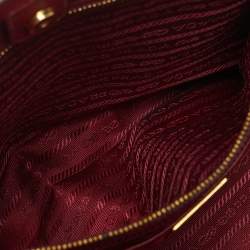 Prada Red Saffiano Leather Large Gardener's Tote