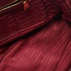 Prada Red Saffiano Leather Large Gardener's Tote