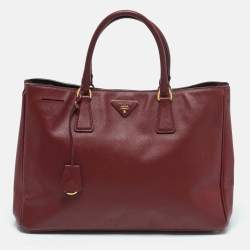 Prada Red Saffiano Leather Large Gardener's Tote