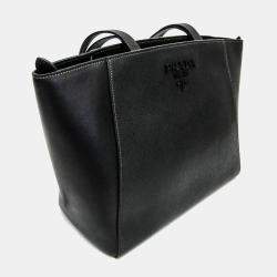 Prada Black Saffiano Leather Tote Bag