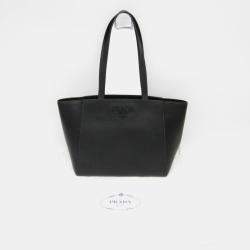 Prada Black Saffiano Leather Tote Bag