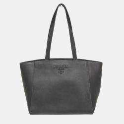 Prada Black Saffiano Leather Tote Bag