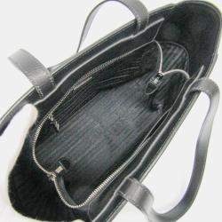 Prada Black Saffiano Leather Tote Bag