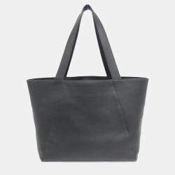 Prada Black Leather Tote Bag