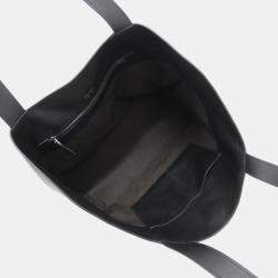 Prada Black Leather Tote Bag