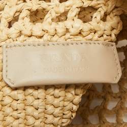 Prada Natural Crochet Small Tote