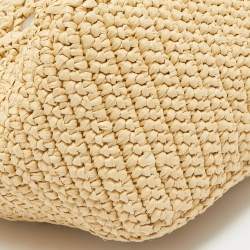 Prada Natural Crochet Small Tote