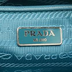 Prada Blue Quilted Nylon Camera Crossbody Bag
