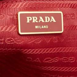 Prada Red Saffiano Leather Large Galleria Double Zip Tote