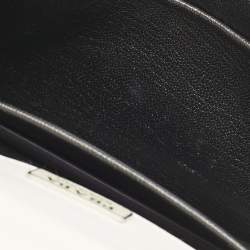 Prada White/Black Saffiano and Leather Crystal Embellished Cahier Crossbody Bag