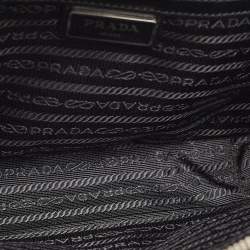 Prada Black Saffiano Leather Medium Brique Shoulder Bag