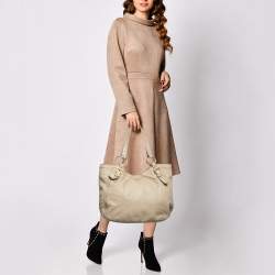 Prada Beige Leather Tote
