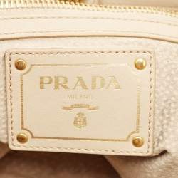 Prada Beige Leather Tote