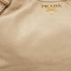 Prada Beige Leather Tote