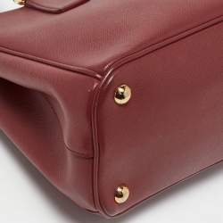 Prada Red Saffiano Leather Medium Galleria Tote