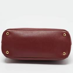 Prada Red Saffiano Leather Medium Galleria Tote