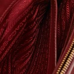 Prada Red Saffiano Leather Medium Galleria Tote