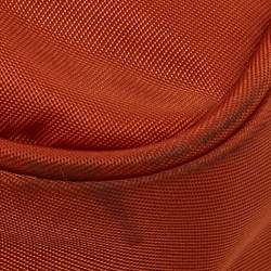 Prada Orange Nylon Front Pocket Messenger Bag