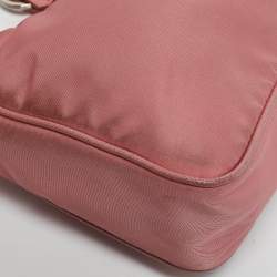 Prada Pink Nylon and Saffiano Leather Re-Edition 2005 Shoulder Bag