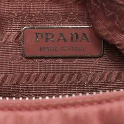 Prada Pink Nylon and Saffiano Leather Re-Edition 2005 Shoulder Bag