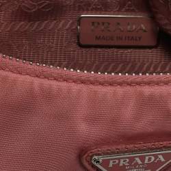 Prada Pink Nylon and Saffiano Leather Re-Edition 2005 Shoulder Bag