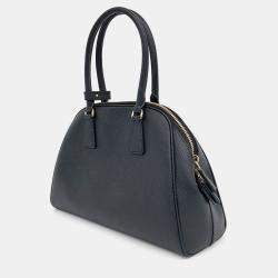 Prada Black Leather Saffiano Tote Bag Medium