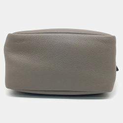 Prada Grey Leather Dino tote and shoulder bag