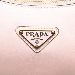 Prada Pink Small Calfskin Arque Satchel